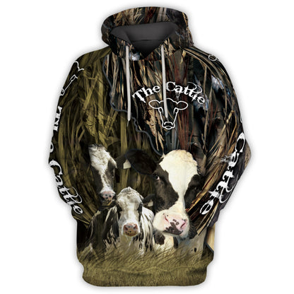 The cattle 3d Print Hoodies - myfunfarm