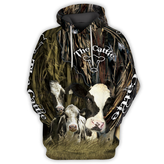 The cattle 3d Print Hoodies - myfunfarm