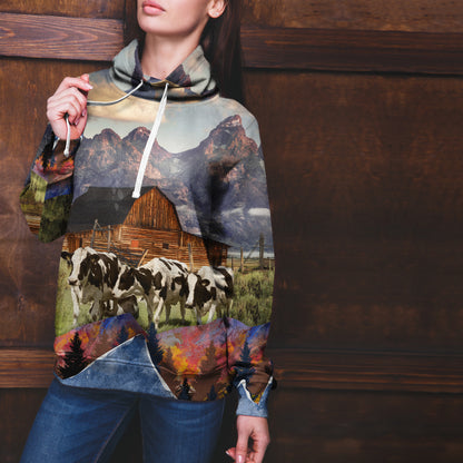 Cattle-Cows painting style print 3d 02 - cow lovers