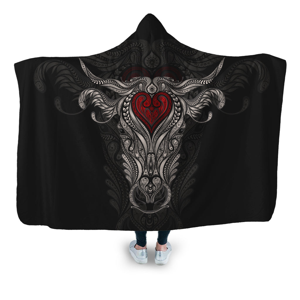 Cow art painting style - Hooded Blanket - Cow Lovers - myfunfarm