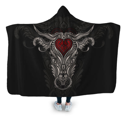 Cow art painting style - Hooded Blanket - Cow Lovers - myfunfarm