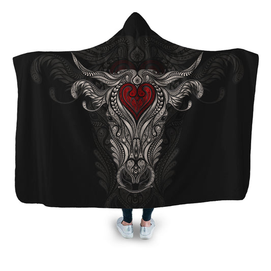 Cow art painting style - Hooded Blanket - Cow Lovers - myfunfarm
