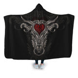 Cow art painting style - Hooded Blanket - Cow Lovers