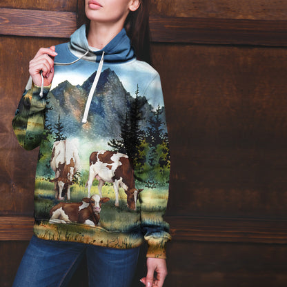 Cattle-Cows painting style print 3d 03 - cow lovers