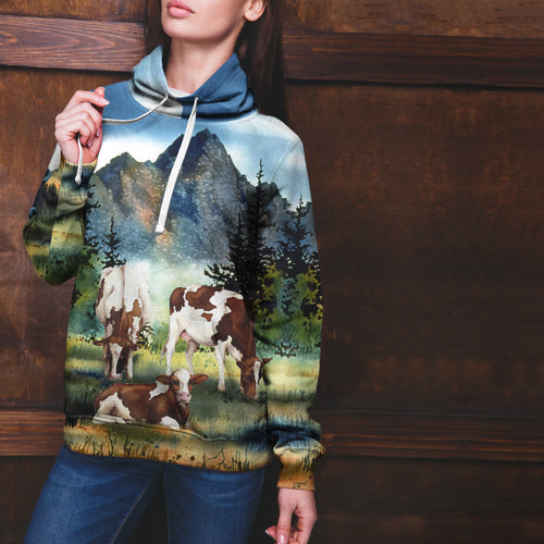 Cattle-Cows painting style print 3d 03 - cow lovers