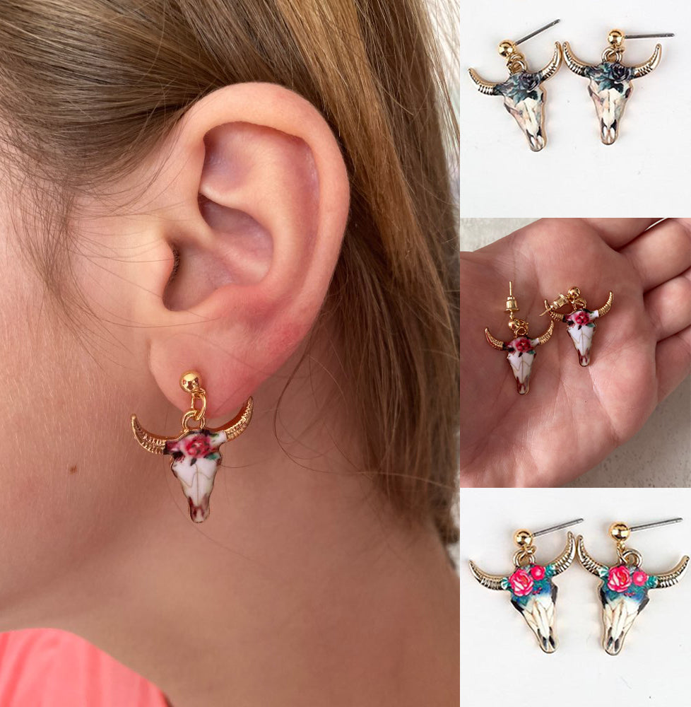Cow head Pattern Earring, Pendants Modern Womens - myfunfarm