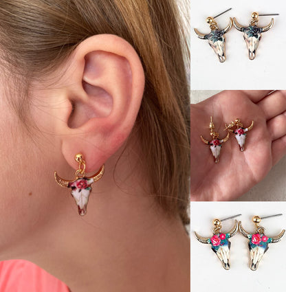Cow head Pattern Earring, Pendants Modern Womens - myfunfarm