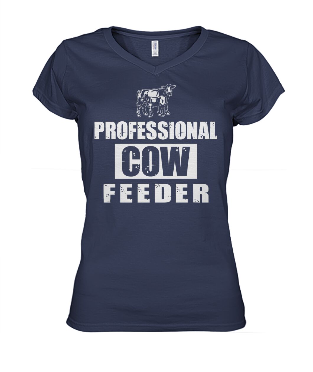 Professionnal cow feeder - Men's and Women's t-shirt , Vneck, Hoodies - myfunfarm - clothing acceessories shoes for cow lovers, pig, horse, cat, sheep, dog, chicken, goat farmer