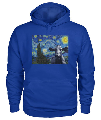 Van-gogh-painting Angus black - Men's and Women's t-shirt , Vneck, Hoodies - myfunfarm - clothing acceessories shoes for cow lovers, pig, horse, cat, sheep, dog, chicken, goat farmer