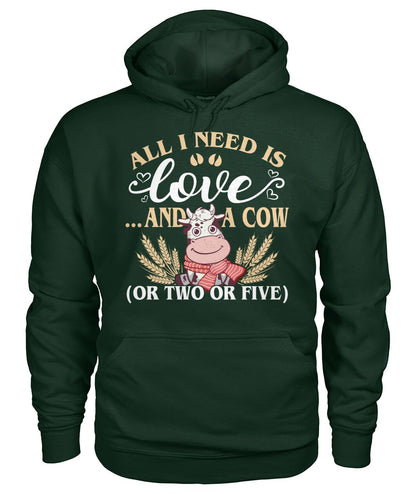 All i need i love and cows - Men's and Women's t-shirt , Vneck, Hoodies - myfunfarm - clothing acceessories shoes for cow lovers, pig, horse, cat, sheep, dog, chicken, goat farmer
