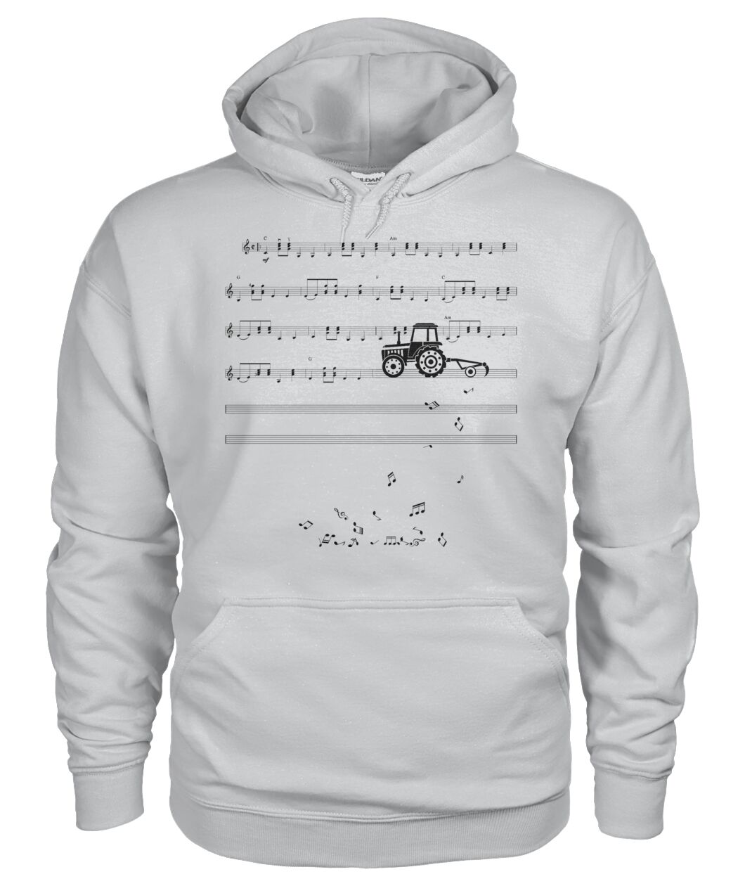 Sheet music tractor - t-shirt, Hoodies