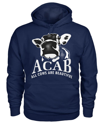 ACAB funny cow  - Men's and Women's t-shirt , Vneck, Hoodies - myfunfarm - clothing acceessories shoes for cow lovers, pig, horse, cat, sheep, dog, chicken, goat farmer