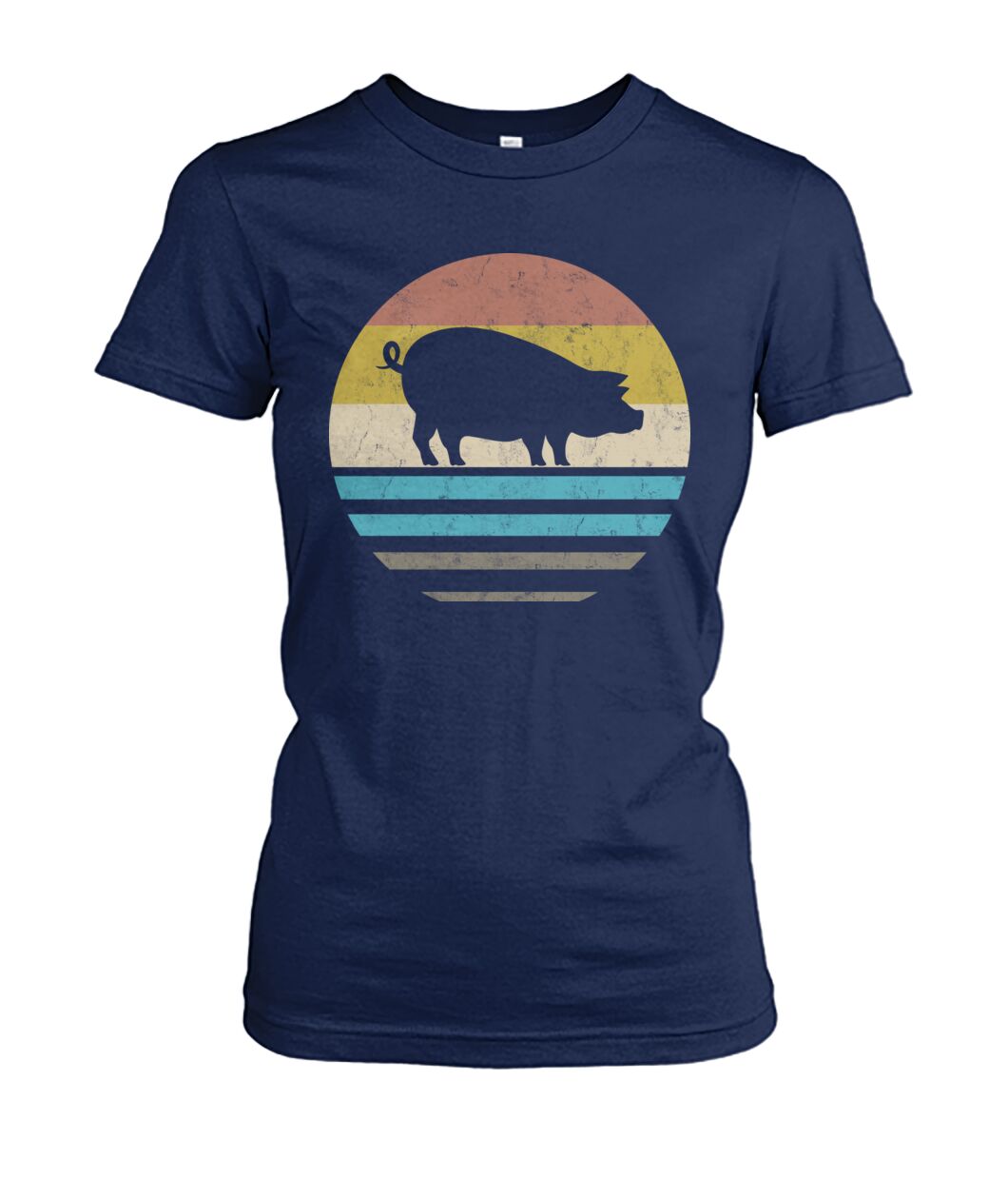 Vintage print pig - Men's and Women's t-shirt , Vneck, Hoodies - myfunfarm - clothing acceessories shoes for cow lovers, pig, horse, cat, sheep, dog, chicken, goat farmer