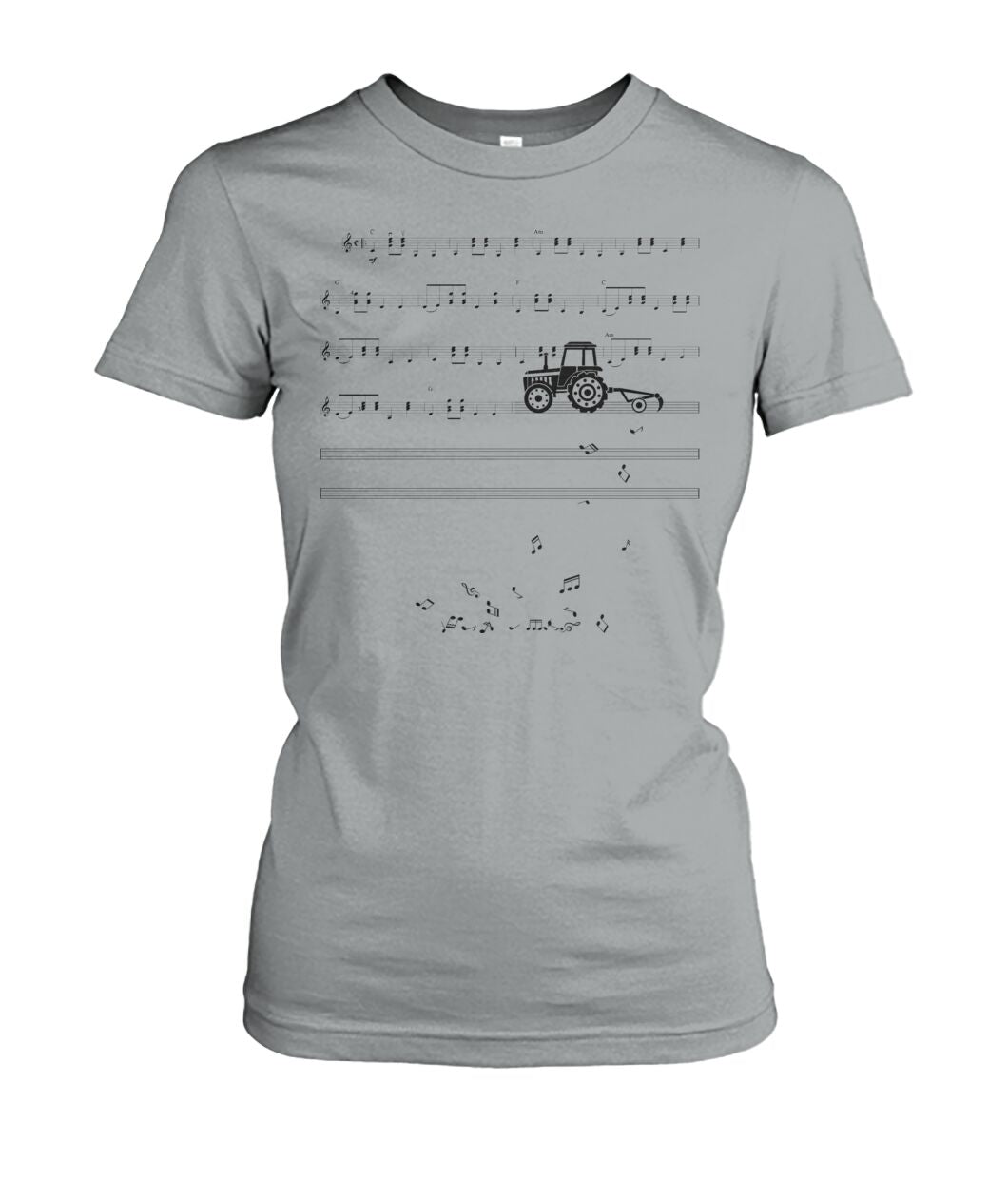 Sheet music tractor - t-shirt, Hoodies