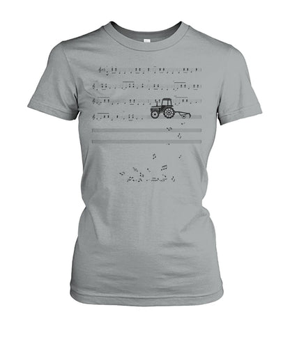 Sheet music tractor - t-shirt, Hoodies