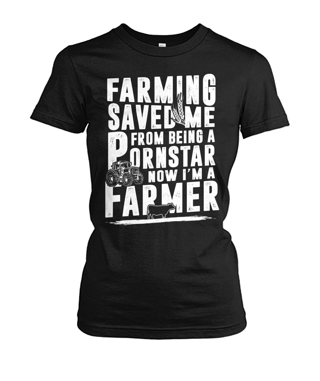 farming saved me  - Men's and Women's t-shirt , Vneck, Hoodies - myfunfarm