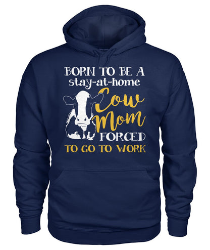 born to be a cow mom - Men's and Women's t-shirt , Vneck, Hoodies - myfunfarm - clothing acceessories shoes for cow lovers, pig, horse, cat, sheep, dog, chicken, goat farmer