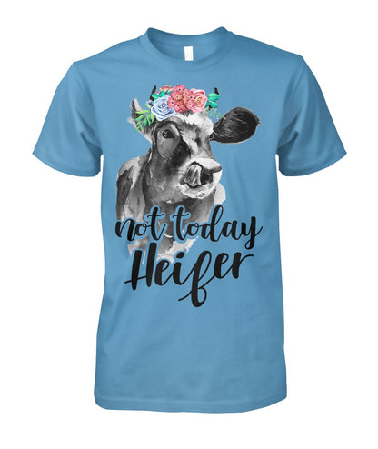 Not today Heifer - Men's and Women's t-shirt , Vneck, Hoodies - myfunfarm - clothing acceessories shoes for cow lovers, pig, horse, cat, sheep, dog, chicken, goat farmer