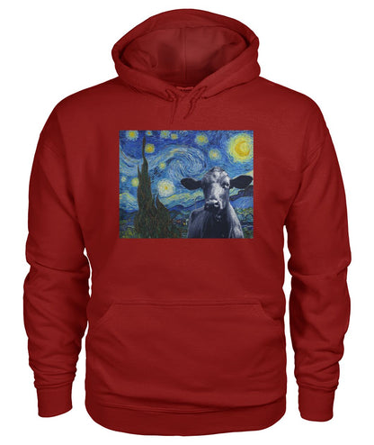 Van-gogh-painting Angus black - Men's and Women's t-shirt , Vneck, Hoodies - myfunfarm - clothing acceessories shoes for cow lovers, pig, horse, cat, sheep, dog, chicken, goat farmer