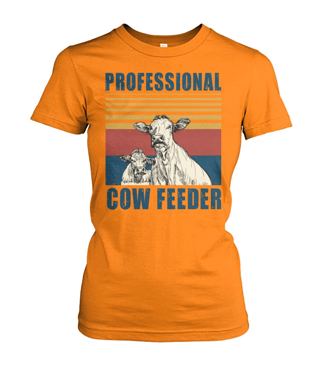 Professional cow feeder  - Men's and Women's t-shirt , Vneck, Hoodies - myfunfarm - clothing acceessories shoes for cow lovers, pig, horse, cat, sheep, dog, chicken, goat farmer