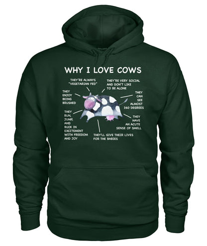 Why i love cows - funny design unisex  t-shirt , Hoodies