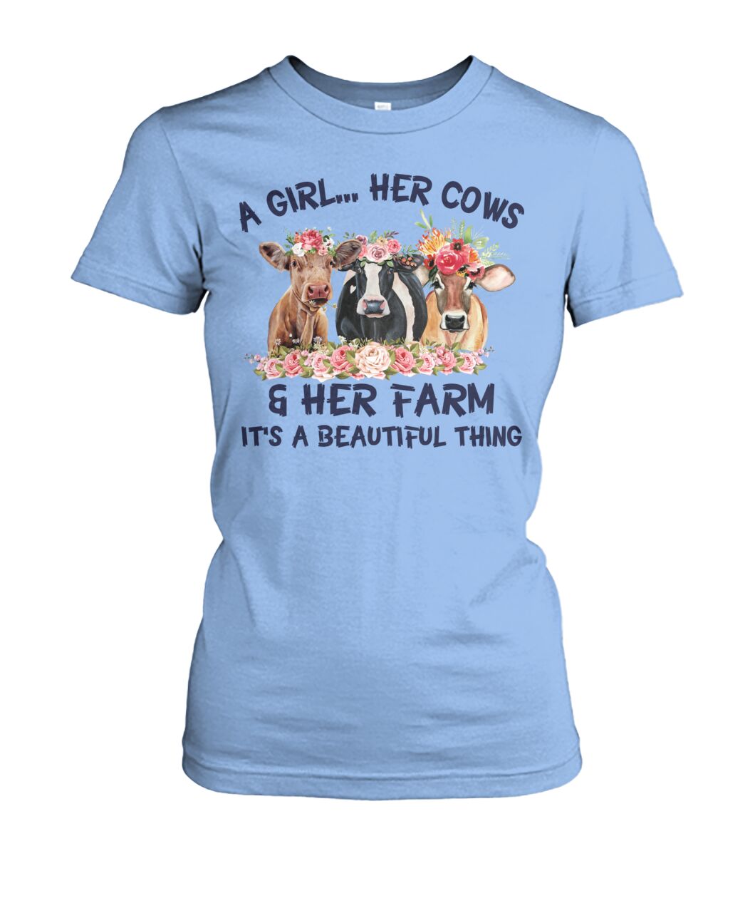 A girl ... Her cows and Her Farm - Unisex t-shirt , Hoodies