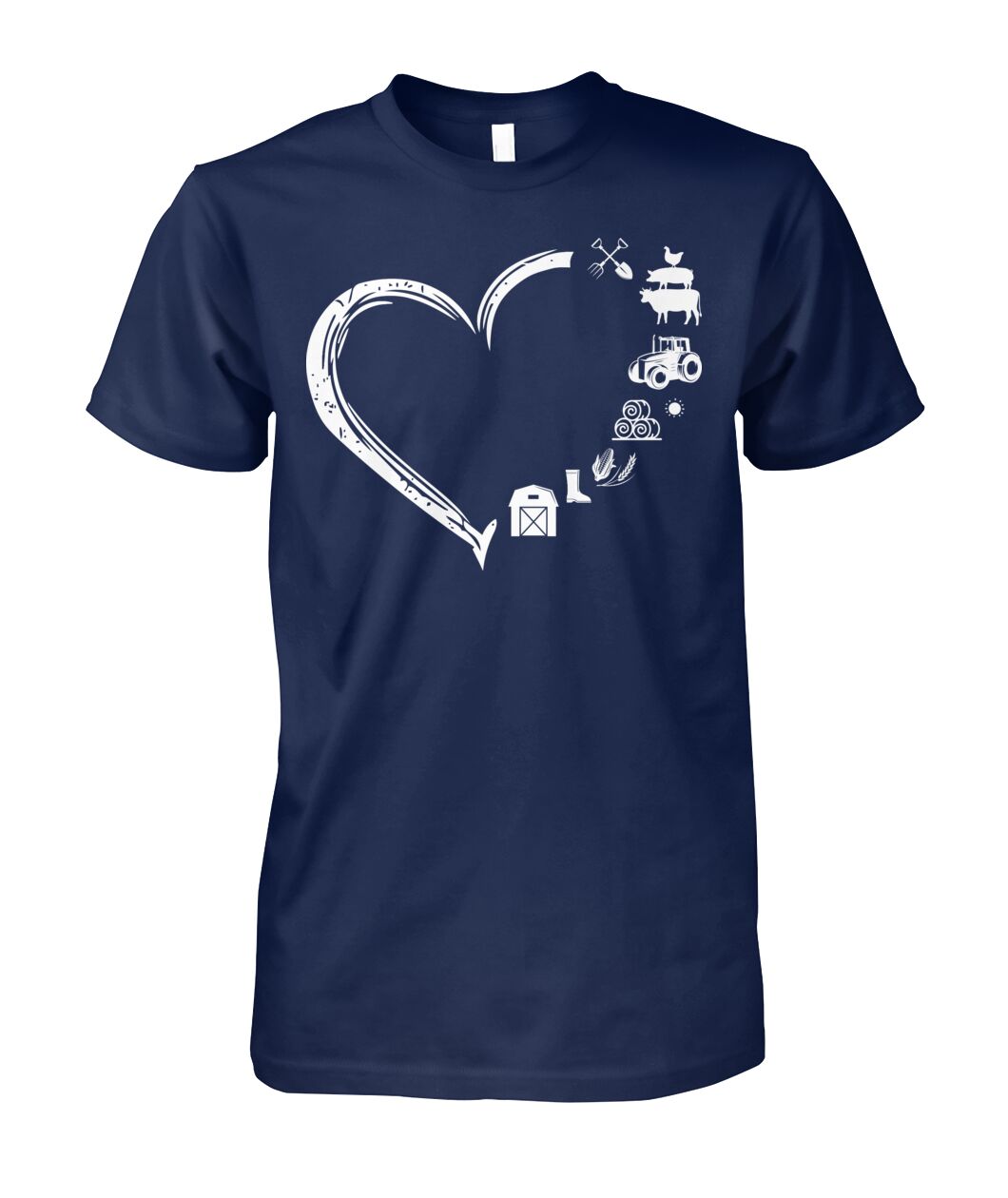 Heart  Farm Life - unisex  t-shirt , Hoodies - myfunfarm