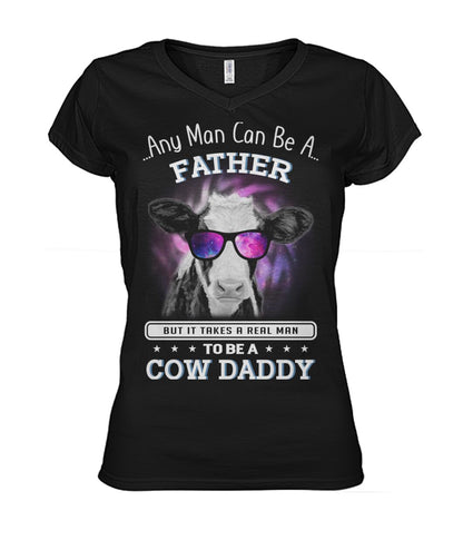 COW DADDY - Men's and Women's t-shirt , Vneck, Hoodies - myfunfarm - clothing acceessories shoes for cow lovers, pig, horse, cat, sheep, dog, chicken, goat farmer