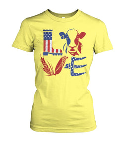 Love Cow USA  - design unisex  t-shirt , Hoodies