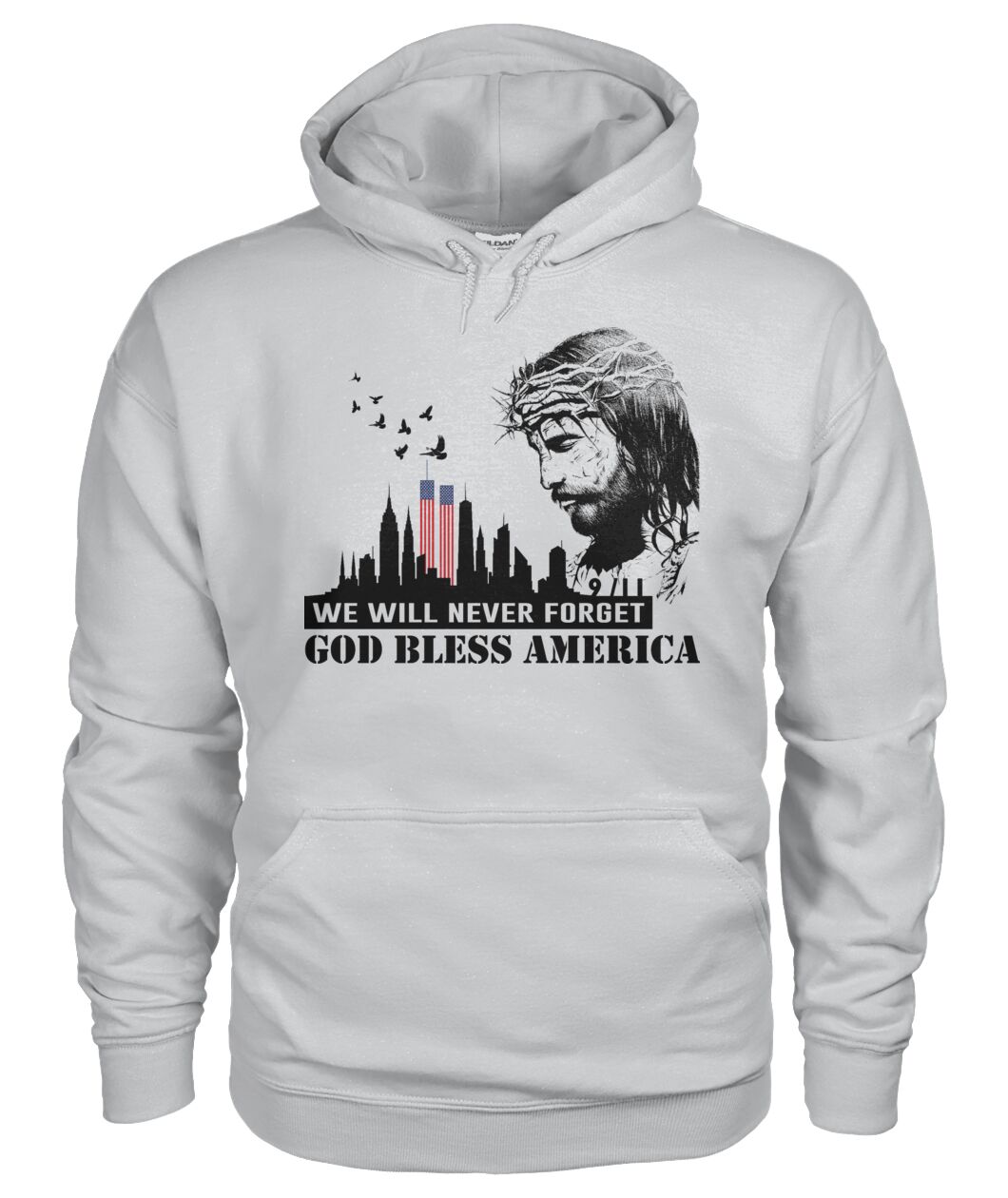 We will never forget 911 - God bless america  - unisex  t-shirt , Hoodies