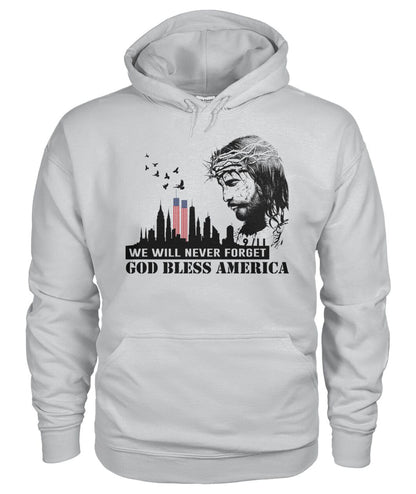 We will never forget 911 - God bless america  - unisex  t-shirt , Hoodies