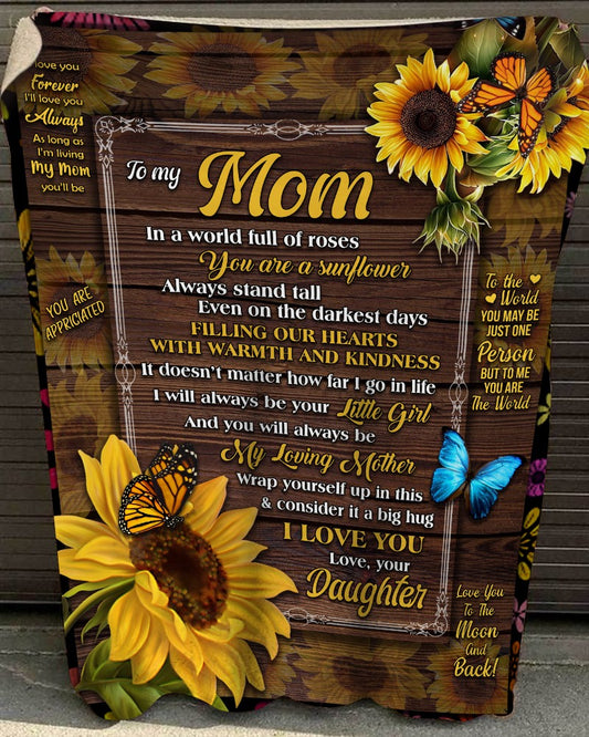 To my Mom- i love you, your daughter - Lightweight Fleece Blanket, Quilts