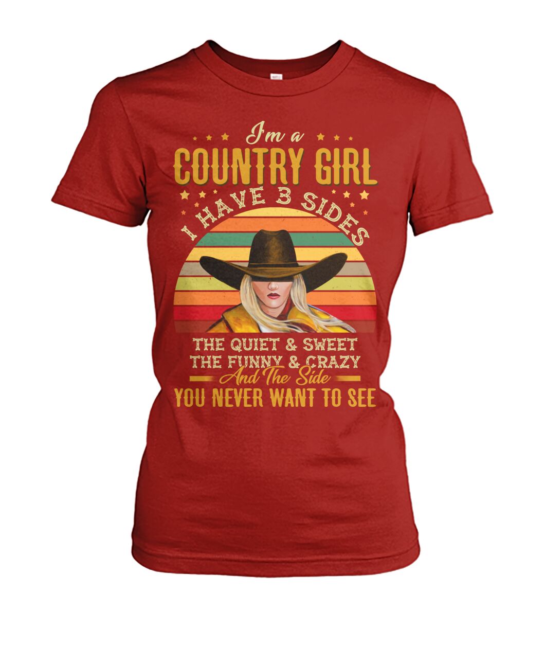 i'm a country girl i have 3 sides - unisex  t-shirt , Hoodies