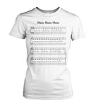 Meow Meow Meow Sheet music - funny design unisex  t-shirt , Hoodies