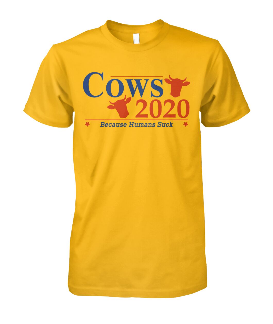 Cows 2020 because humans suck  - Men's and Women's t-shirt , Hoodies - myfunfarm