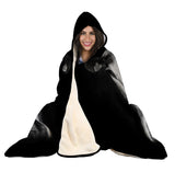 Black and White Cow - Hooded Blanket - Cow Lovers
