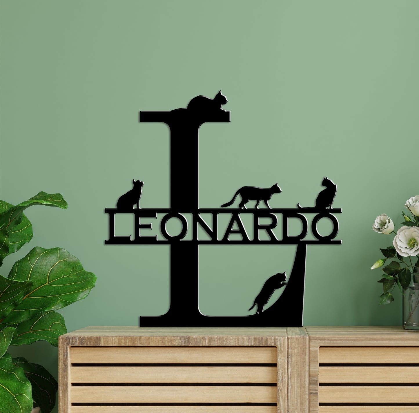 Custom name Alphabet Letters sign - Metal & Wooden