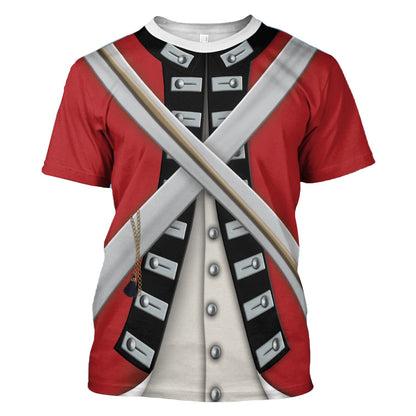 British Army Red Coat Tracksuit - Cosplay Historical Costumes - Apparel - myfunfarm