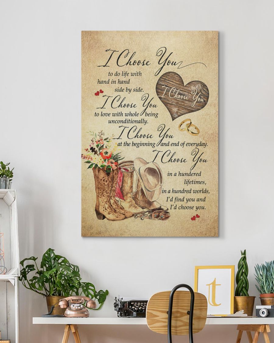I choose you Wrapped Canvas Prints - No Frame - Cow lovers