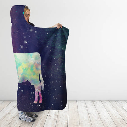 Cute Cow and baby - Hooded Blanket - Cow Lovers
