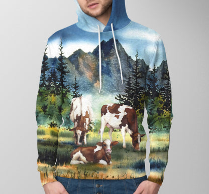 Cattle-Cows painting style print 3d 03 - cow lovers