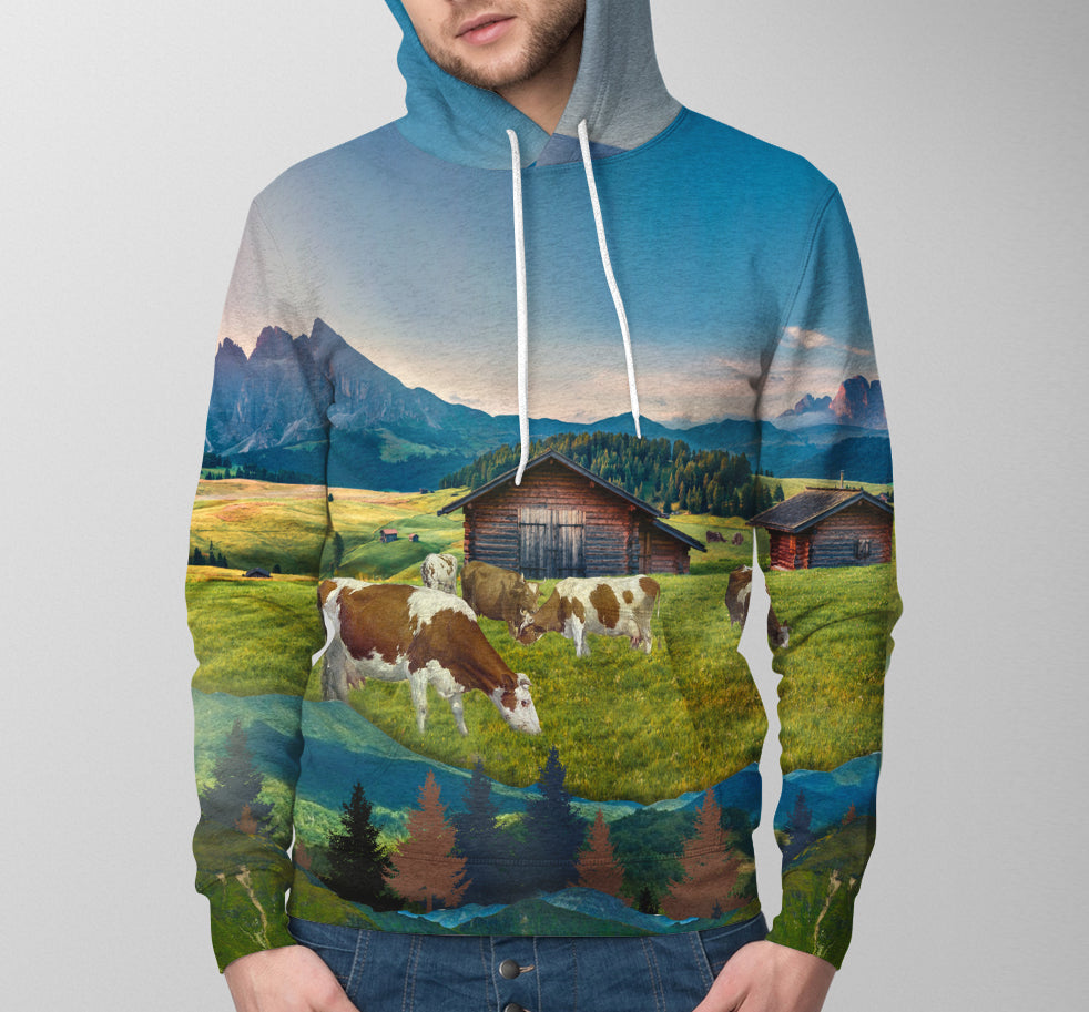 Cattle-Cows painting style print 3d 04 - cow lovers