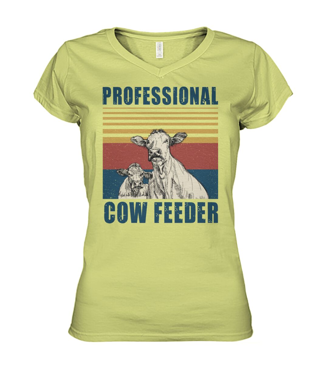 Professional cow feeder  - Men's and Women's t-shirt , Vneck, Hoodies - myfunfarm - clothing acceessories shoes for cow lovers, pig, horse, cat, sheep, dog, chicken, goat farmer