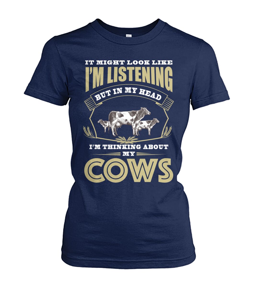 i might look like i'm listening  - Men's and Women's t-shirt , Vneck, Hoodies - myfunfarm - clothing acceessories shoes for cow lovers, pig, horse, cat, sheep, dog, chicken, goat farmer