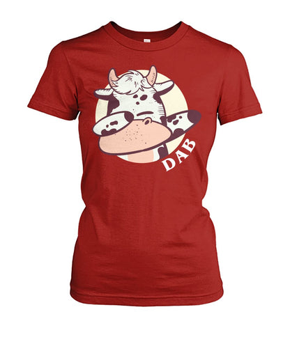 DAB funny cow - Men's and Women's t-shirt , Vneck, Hoodies - myfunfarm - clothing acceessories shoes for cow lovers, pig, horse, cat, sheep, dog, chicken, goat farmer