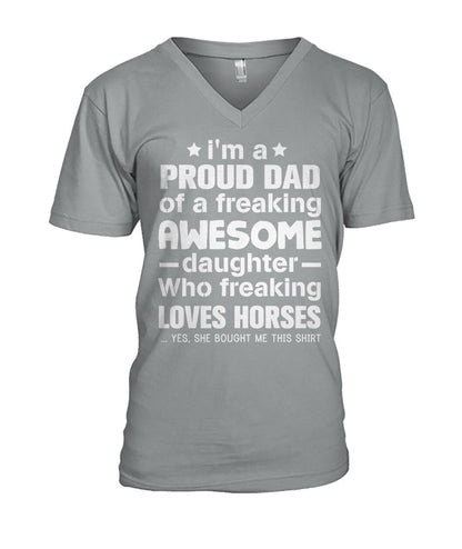 i'm a proud dad  - Men's and Women's t-shirt , Vneck, Hoodies - myfunfarm - clothing acceessories shoes for cow lovers, pig, horse, cat, sheep, dog, chicken, goat farmer