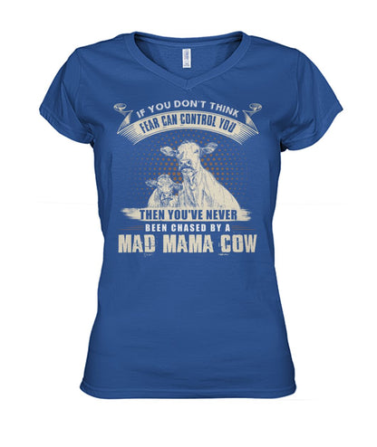Mad mama cow   - Men's and Women's t-shirt , Vneck, Hoodies - myfunfarm - clothing acceessories shoes for cow lovers, pig, horse, cat, sheep, dog, chicken, goat farmer