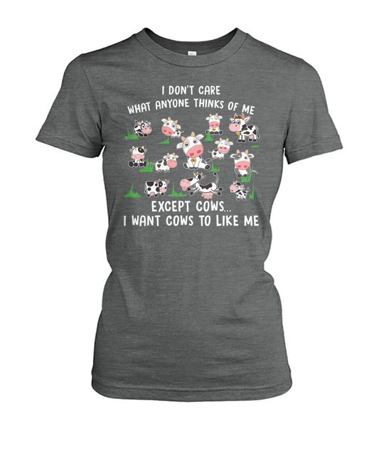 i don't care what anyone thinks - Men's and Women's t-shirt , Vneck, Hoodies - myfunfarm - clothing acceessories shoes for cow lovers, pig, horse, cat, sheep, dog, chicken, goat farmer