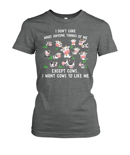 i don't care what anyone thinks - Men's and Women's t-shirt , Vneck, Hoodies - myfunfarm - clothing acceessories shoes for cow lovers, pig, horse, cat, sheep, dog, chicken, goat farmer