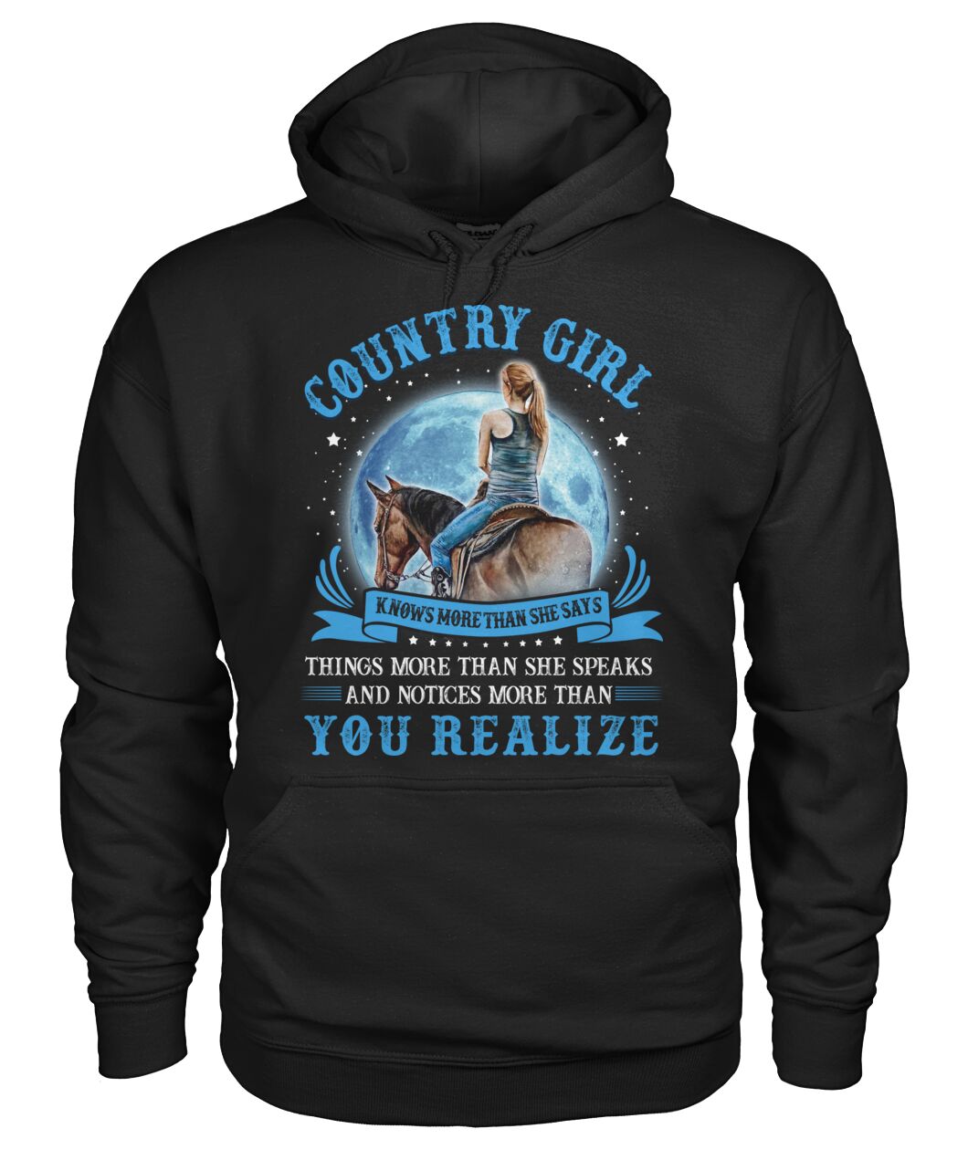 country girl knows more than she says - unisex  t-shirt , Hoodies - myfunfarm